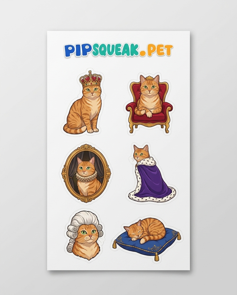 Royalty sticker sheet