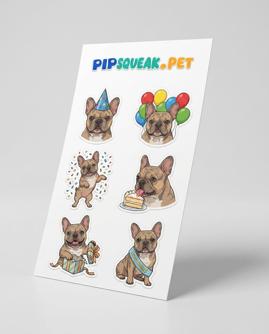 Party theme sticker sheet