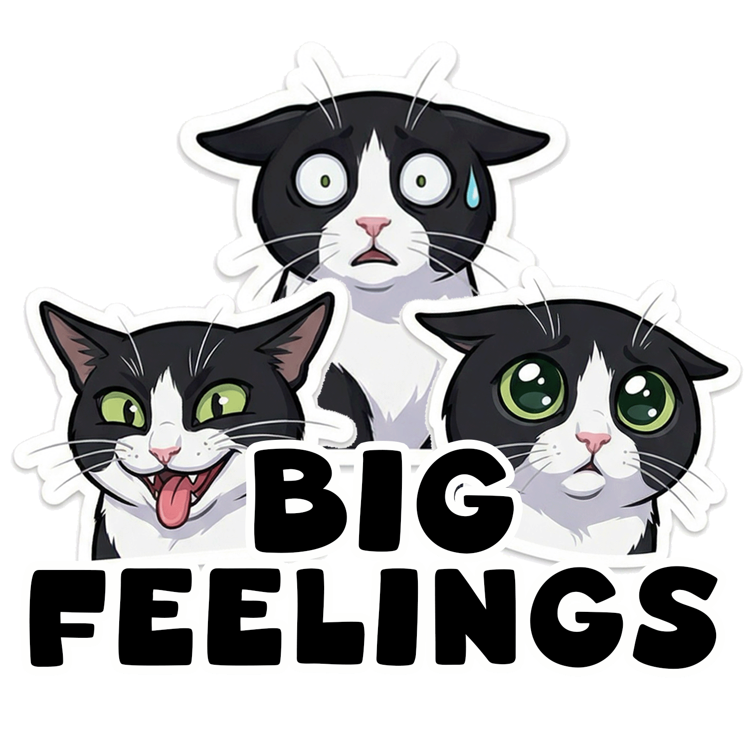 Big Feelings theme – custom pet sticker sheet
