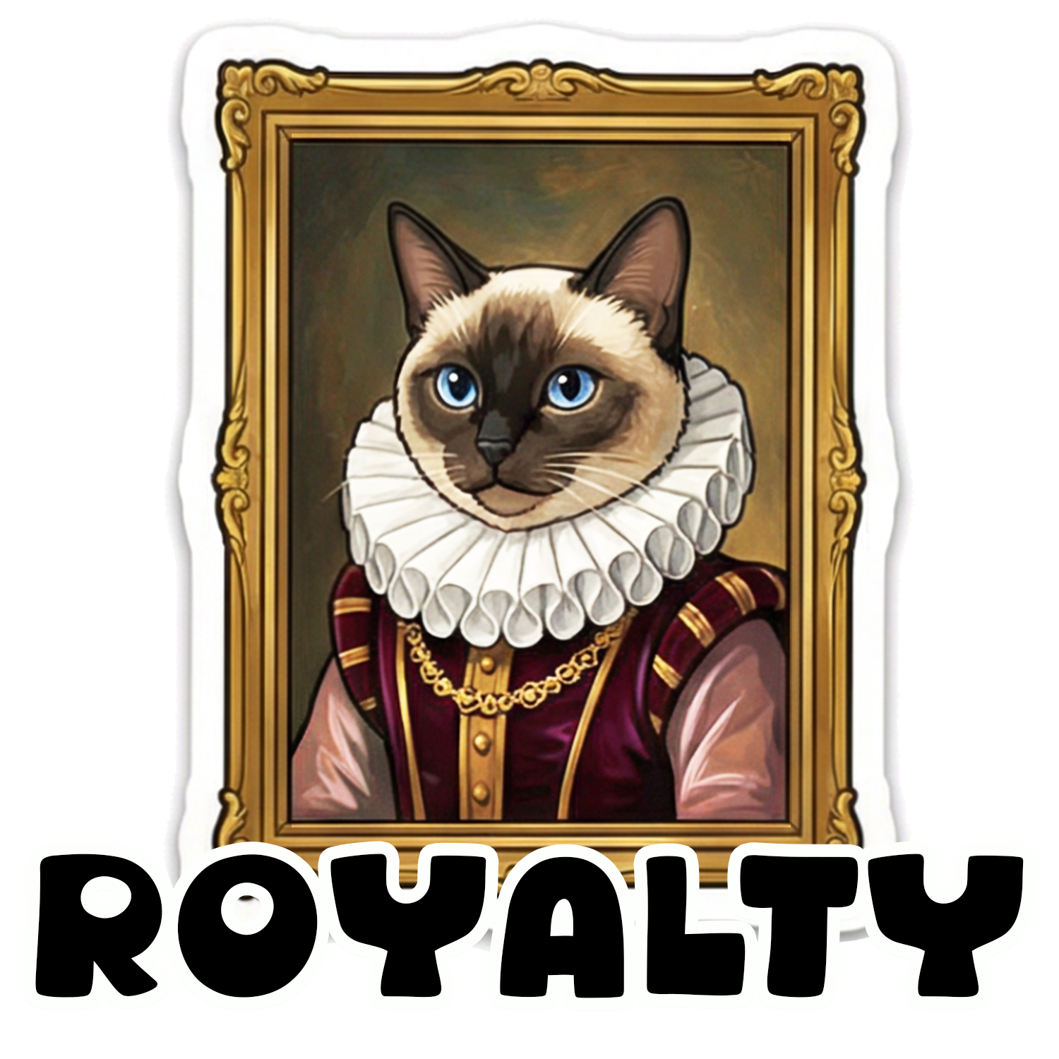 Royalty theme – custom pet sticker sheet