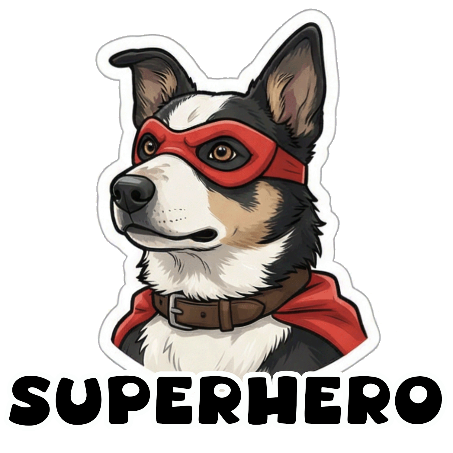 Superhero theme – custom pet sticker sheet